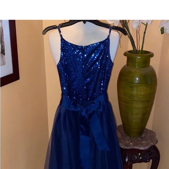 Chasing Fireflies Navy sequin sparkles dress - Picture 3 of 5